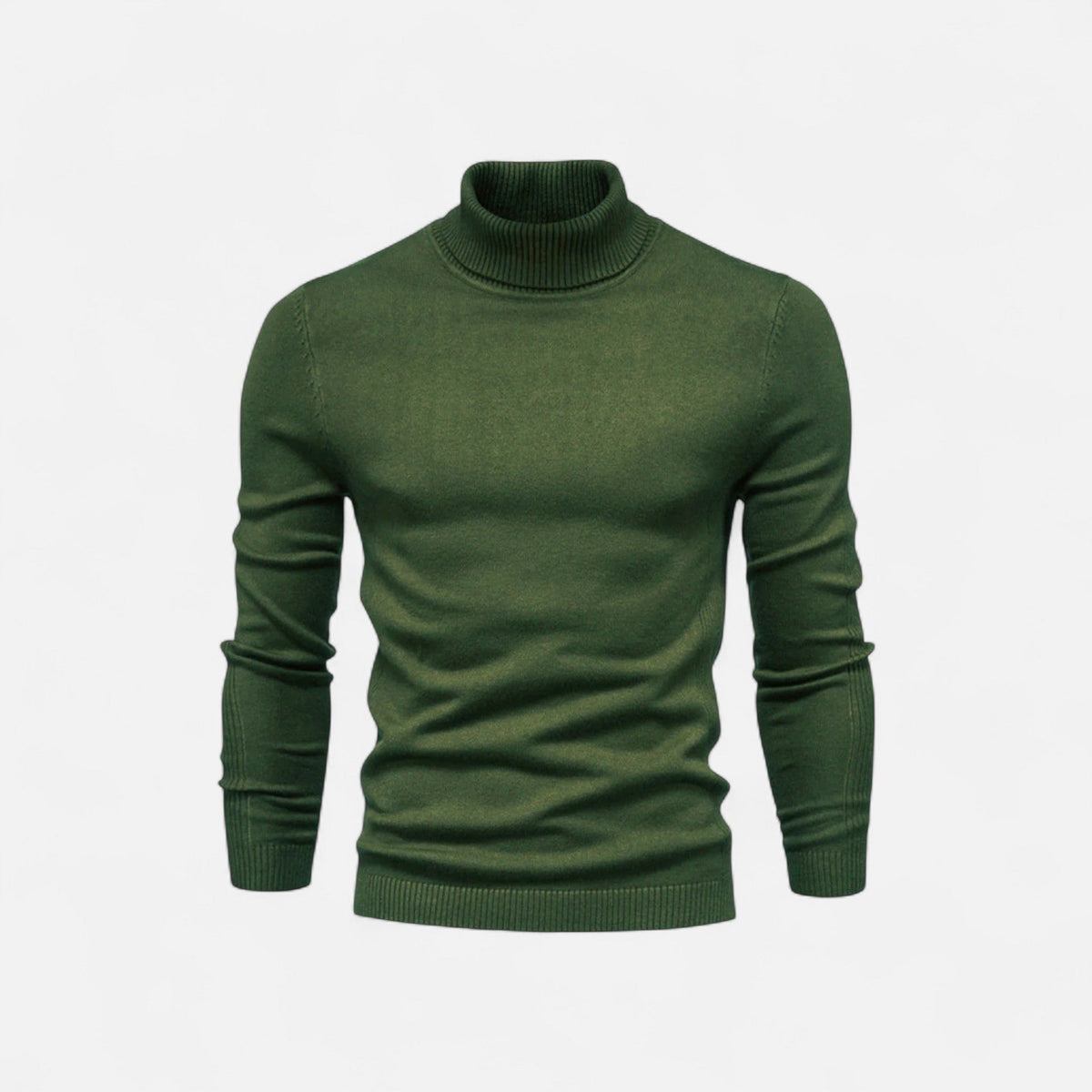 Suéter de Cuello Alto para Hombre de Algodón Premium