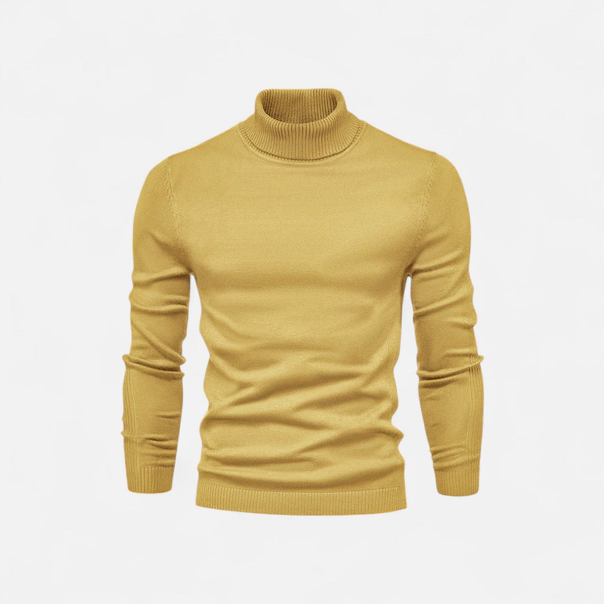 Suéter de Cuello Alto para Hombre de Algodón Premium