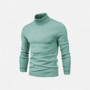 Suéter de Cuello Alto para Hombre de Algodón Premium