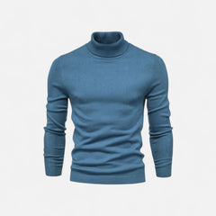 Suéter de Cuello Alto para Hombre de Algodón Premium
