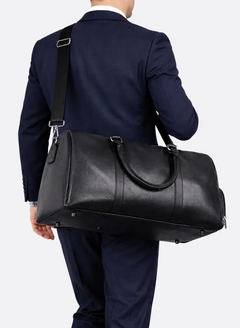 Duffle Travel Bag with Detachable Handle and Zipper