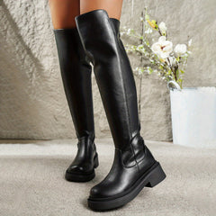 Botas Altas Mujer sobre la Rodilla con Suela Plataforma