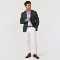 Blazer Hombre de Punto Entallado Smart Casual