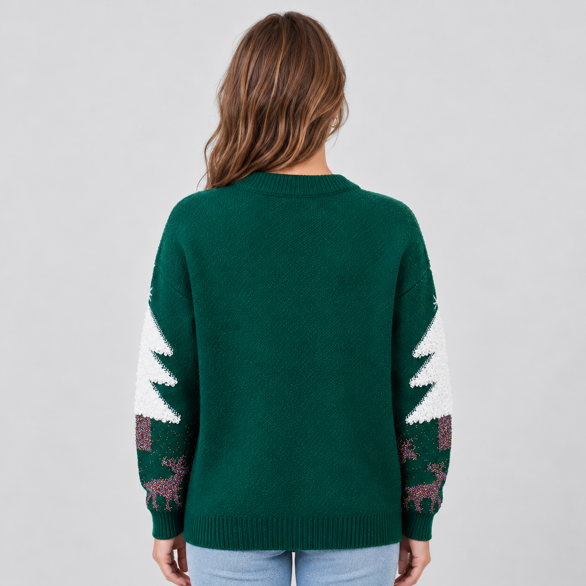Women's Christmas Knit Sweater - Warm Festive Holiday Design