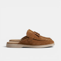 Men's Suede Mule Loafers