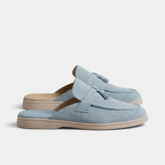Men's Suede Mule Loafers