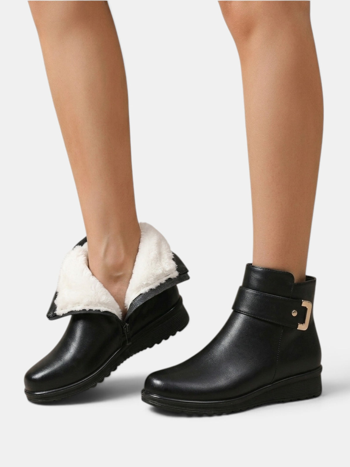 Botines Mujer Antideslizantes con Pelo