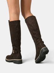 Women's High Heel Wide Calf Boots