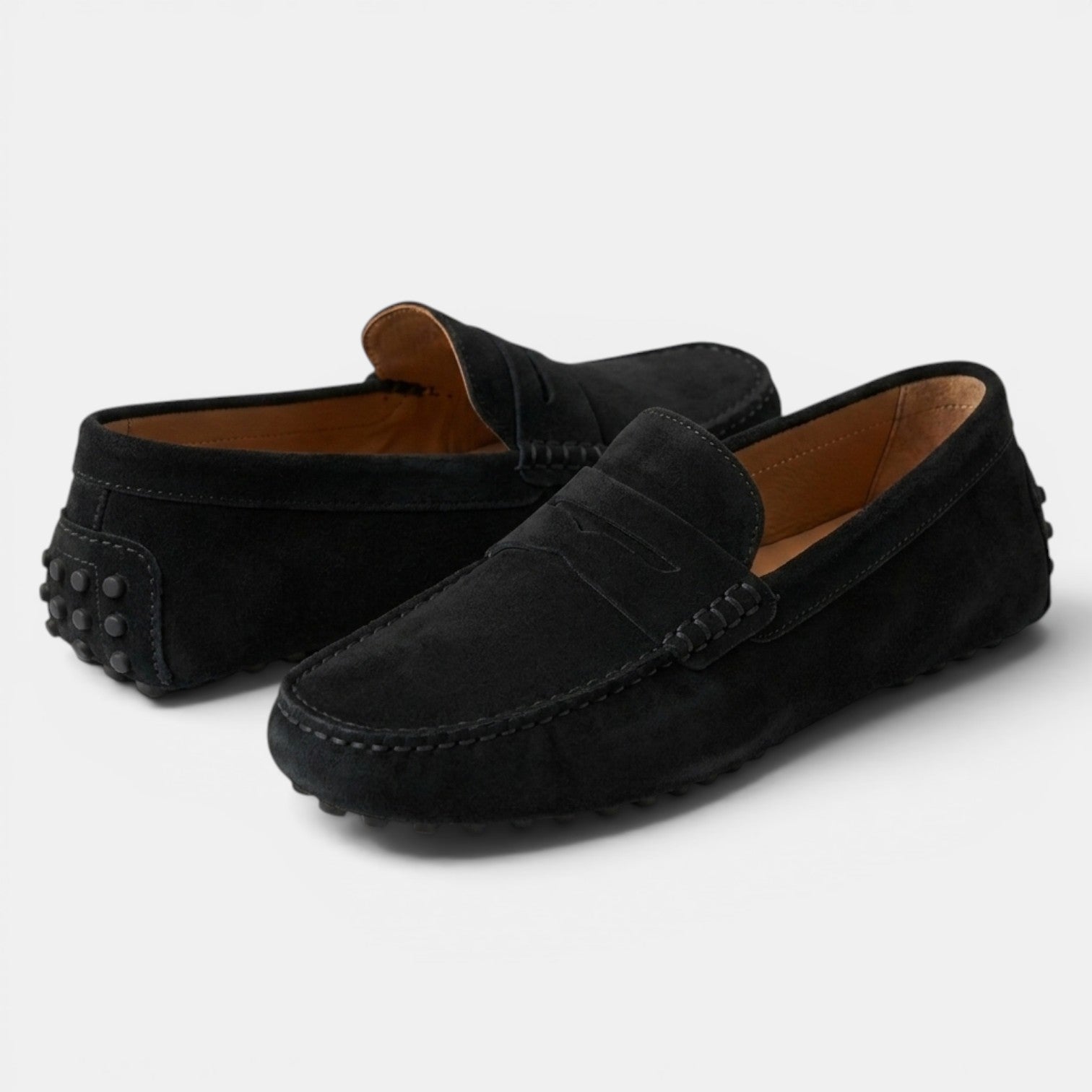 Men's Elegant Suede Driver Loafers