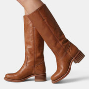 Women's Mid-Calf Block Heel Boots