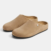 Zuecos Hombre Ante Retro Suela Gruesa