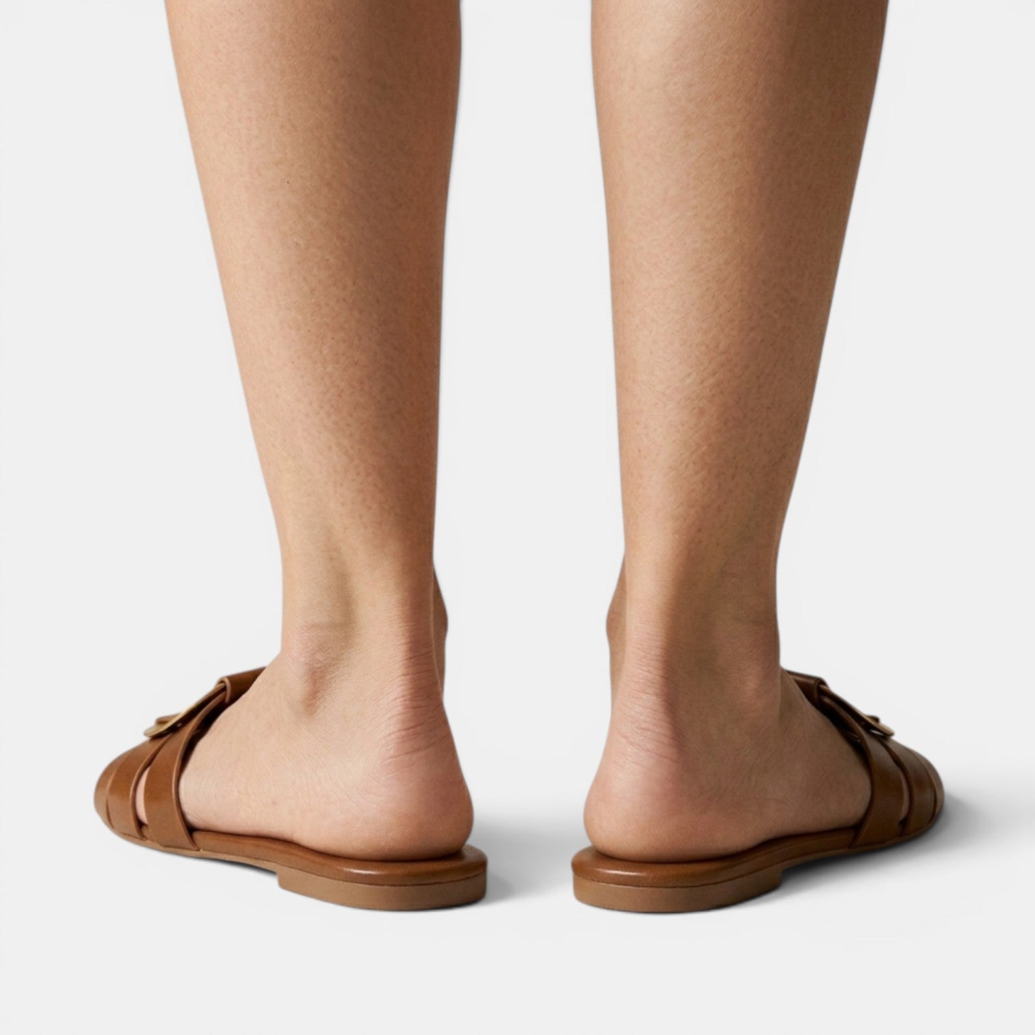Sandalias Mujer Piel Hebilla