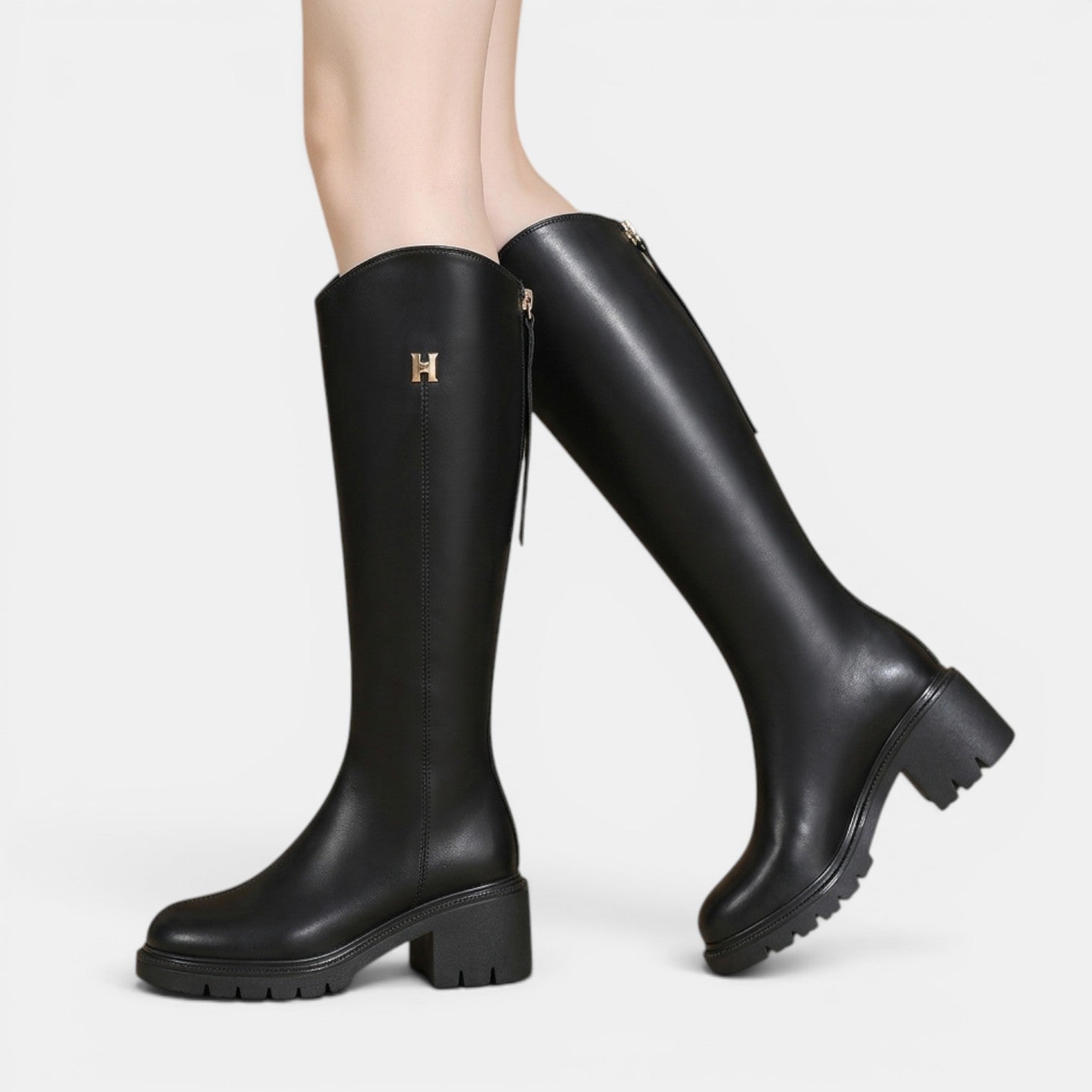 Women's Winter Tall Leather Boots