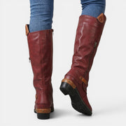 Botas Altas Cuero Mujer