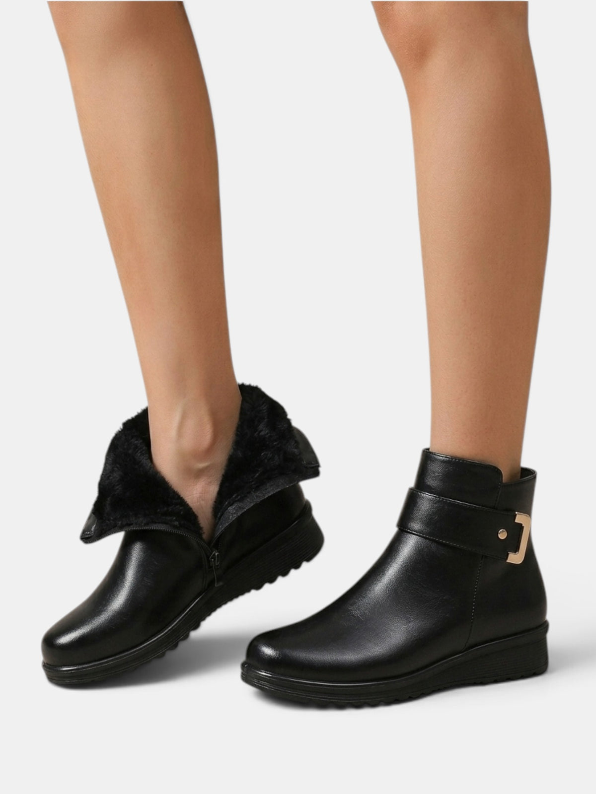 Botines Mujer Antideslizantes con Pelo