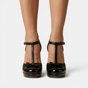 Zapatos Plataforma Tacón Grueso Mujer