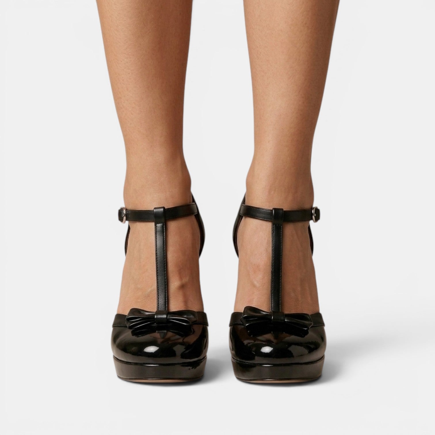 Zapatos Plataforma Tacón Grueso Mujer