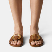 Sandalias Mujer Piel Hebilla