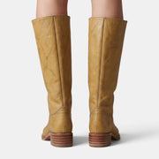Women's Mid-Calf Block Heel Boots