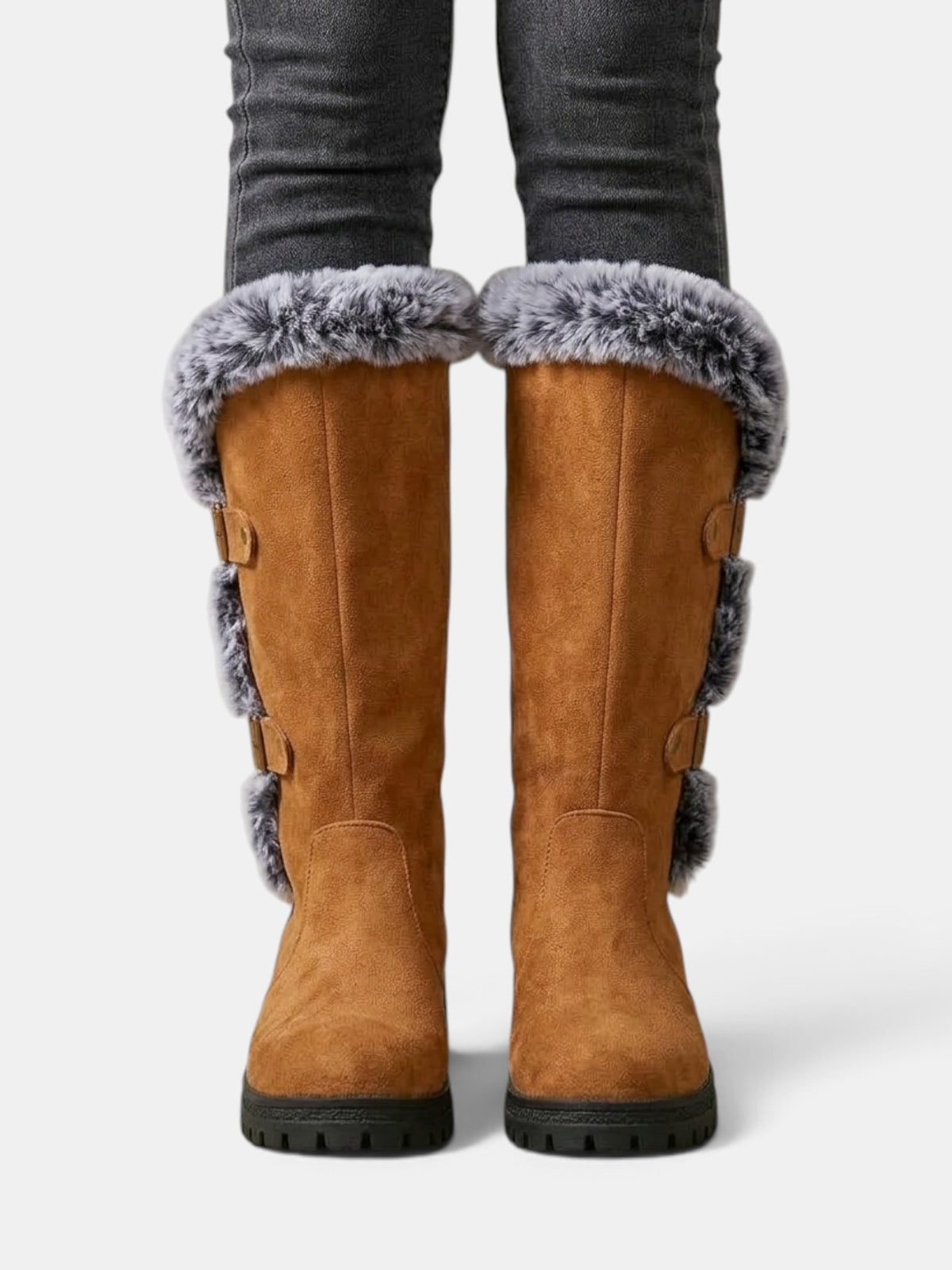Women's Winter High Boots with Fur