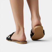 Women's Flat Pearl Sandals