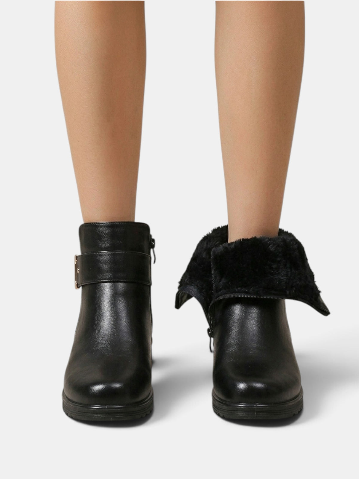 Botines Mujer Antideslizantes con Pelo