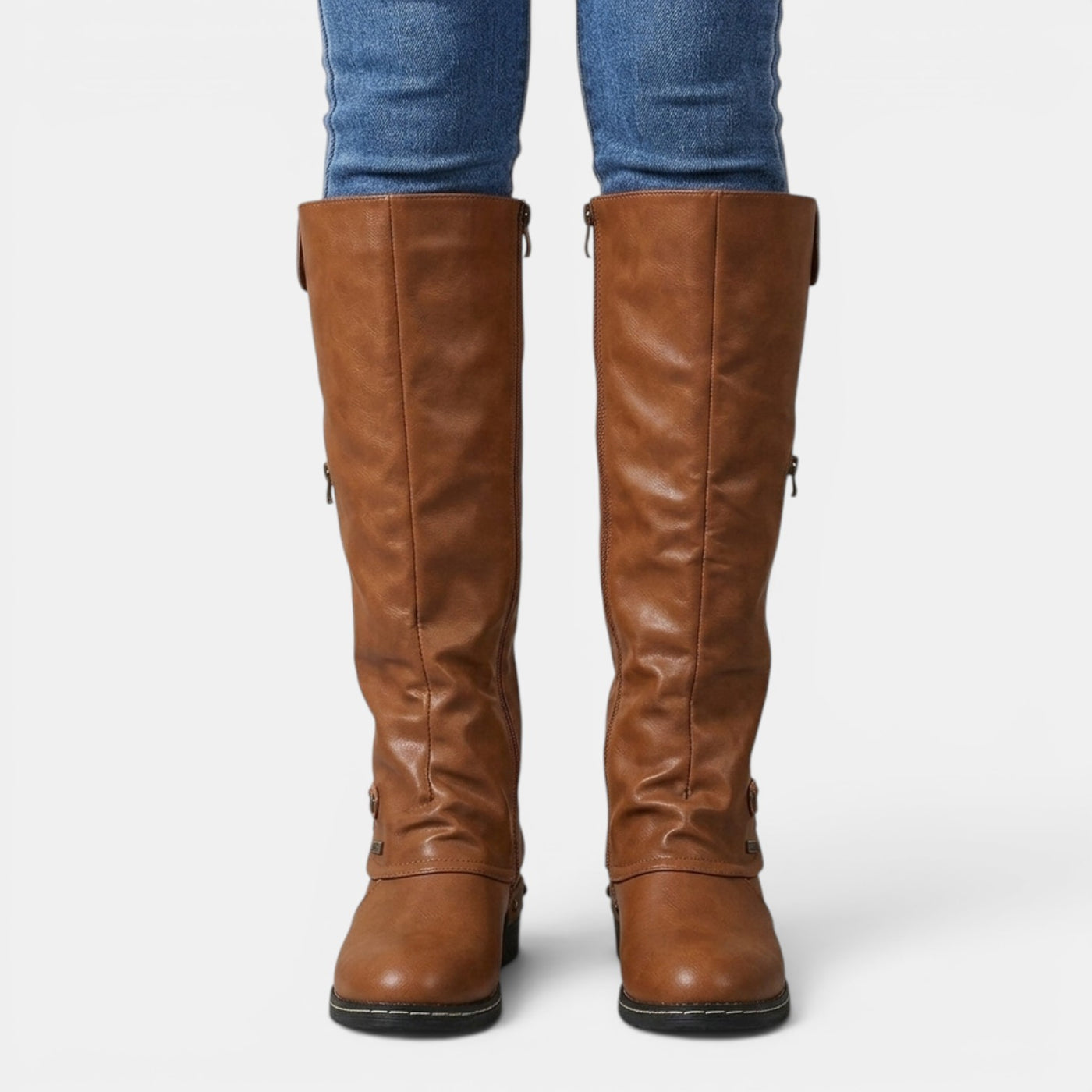 Botas Altas Cuero Mujer