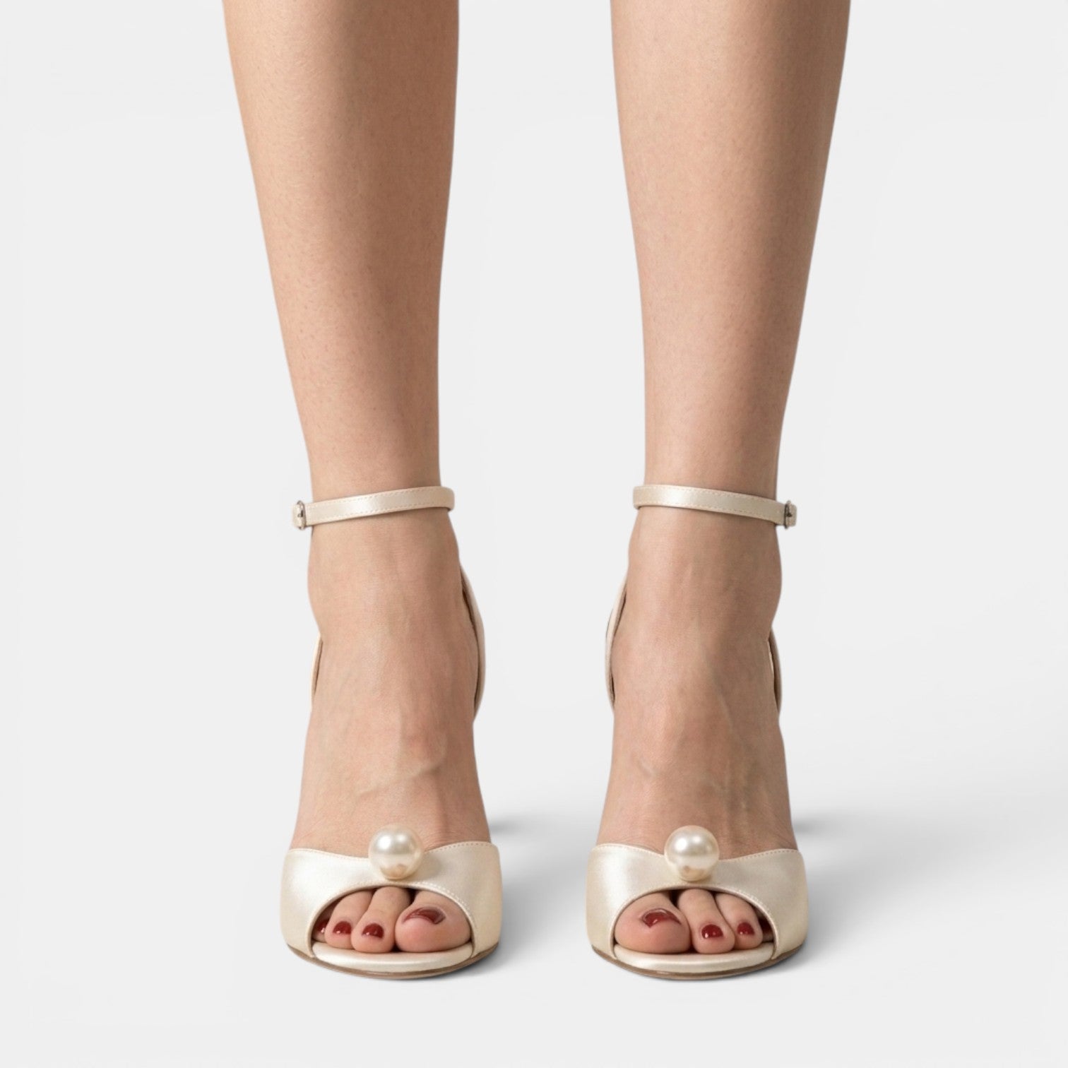 Sandalias Mujer Tacón Stiletto Satén
