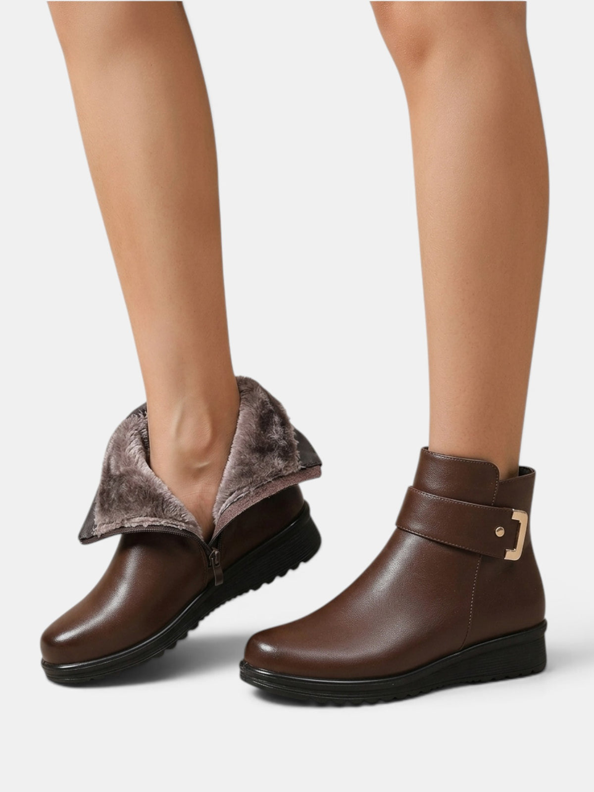 Botines Mujer Antideslizantes con Pelo