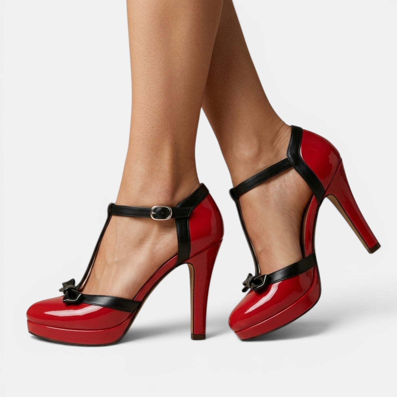 Zapatos Plataforma Tacón Grueso Mujer