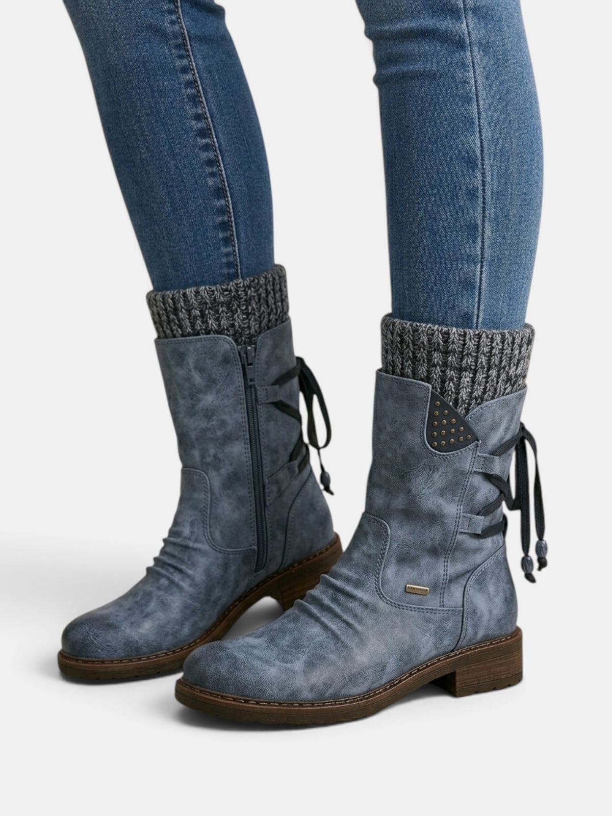 Botines Mujer de Piel y Ante