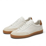 Zapatillas Piel Hombre Ante Blancas