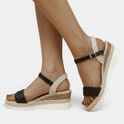 Sandalias Mujer Cuña Trenzada