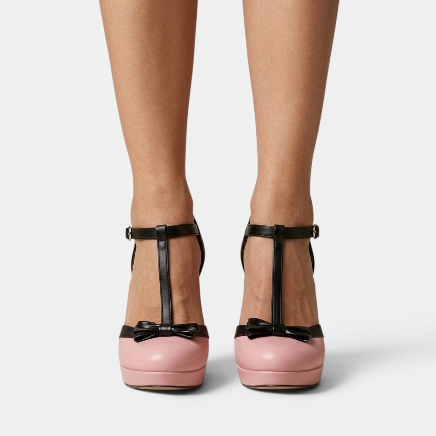 Zapatos Plataforma Tacón Grueso Mujer