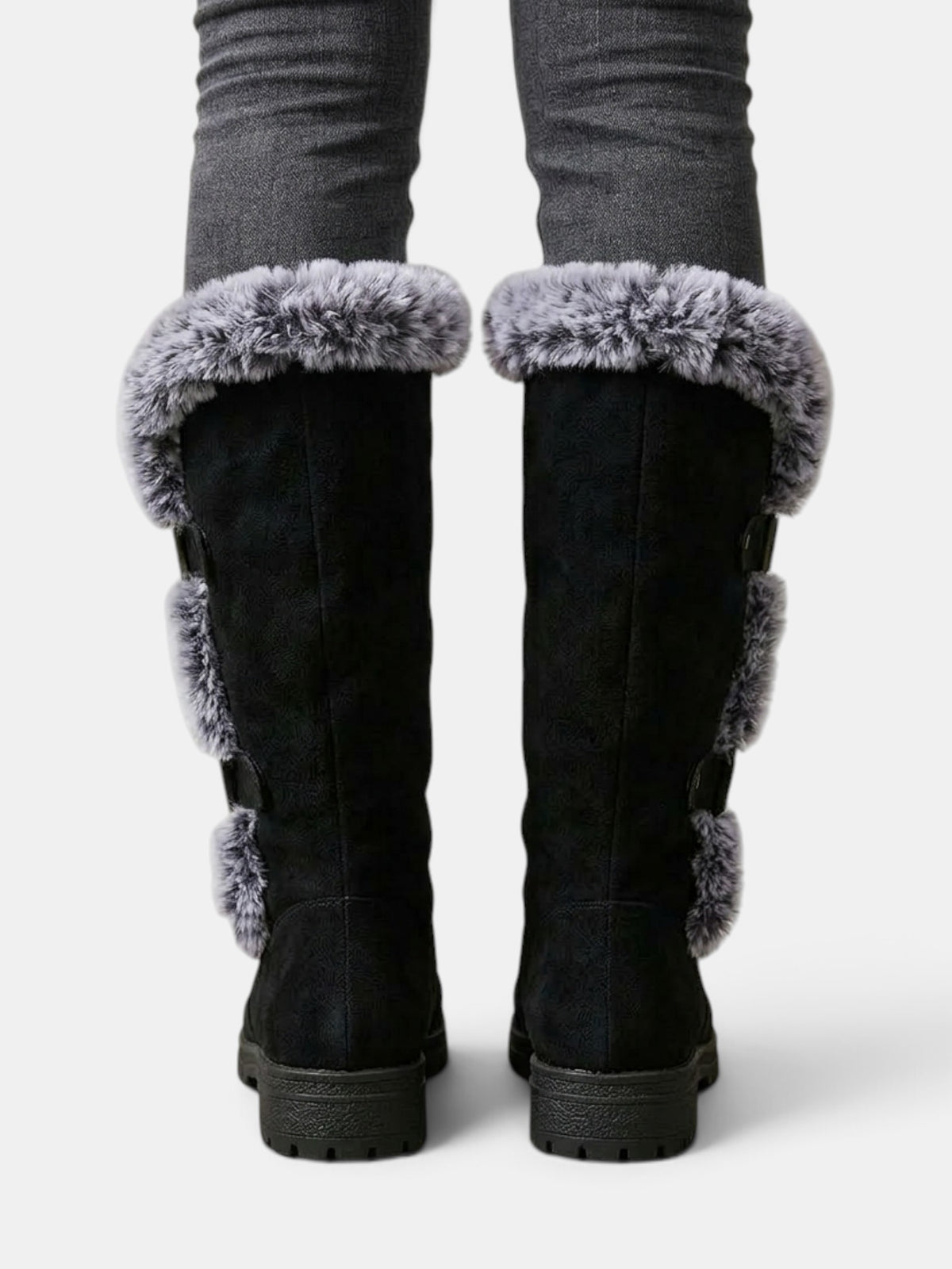 Women's Winter High Boots with Fur