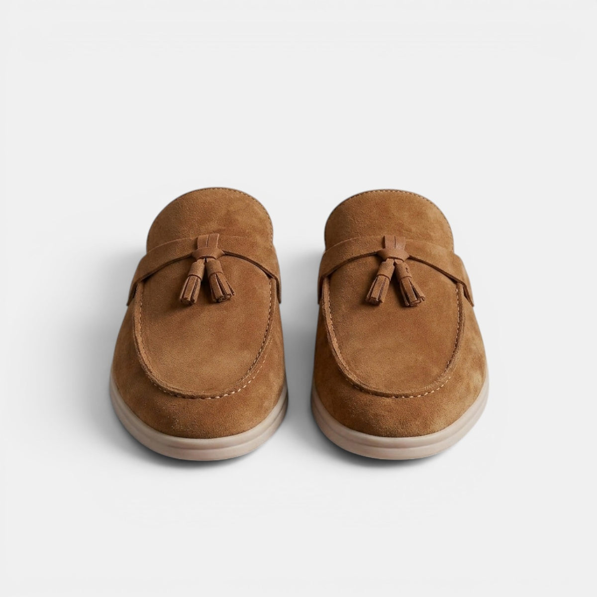 Men's Suede Mule Loafers