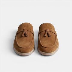 Men's Suede Mule Loafers