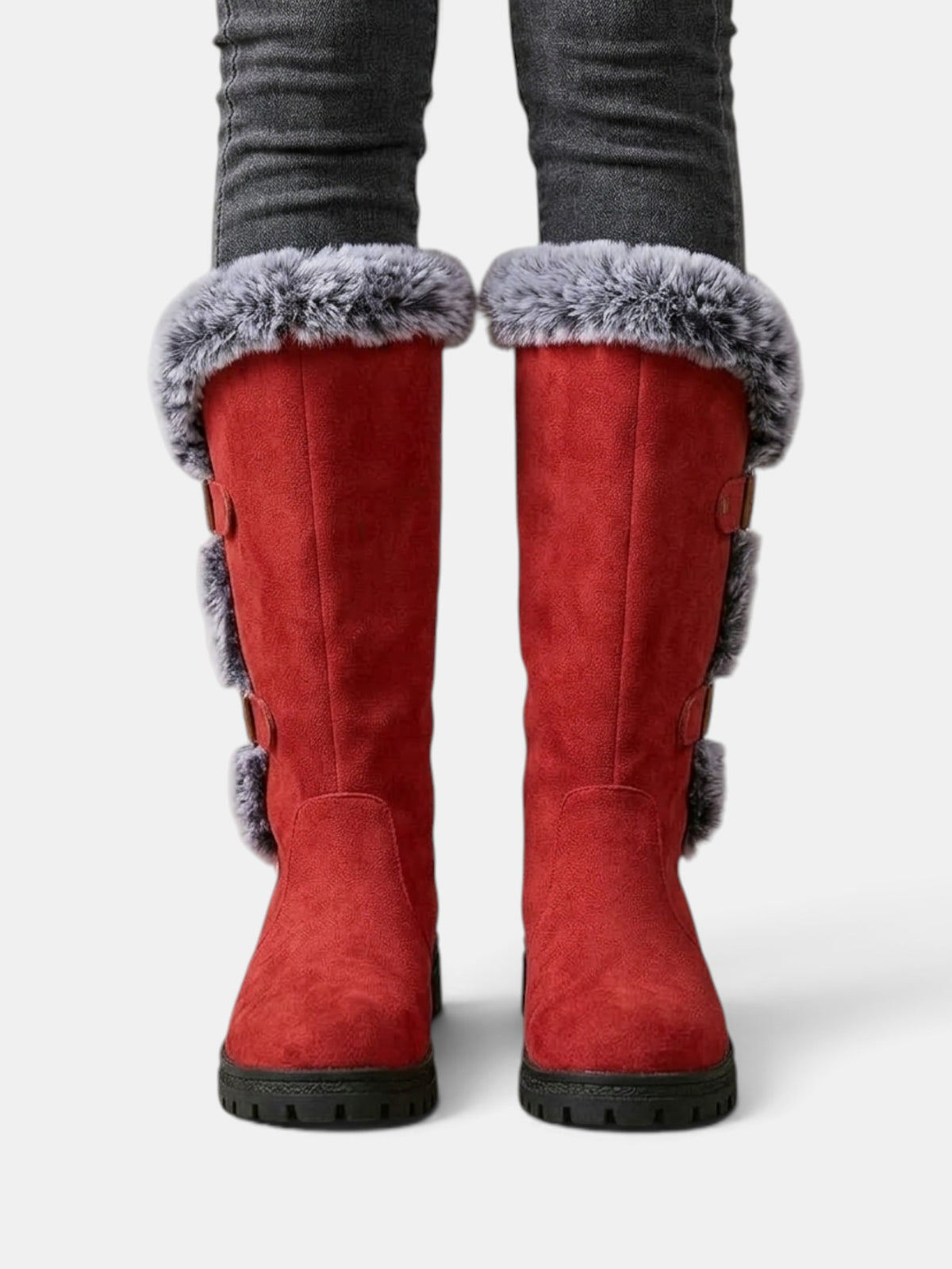 Women's Winter High Boots with Fur