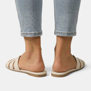 Women's Premium Leather Orthopedic Sandals – Flat Sandals with H-Strap