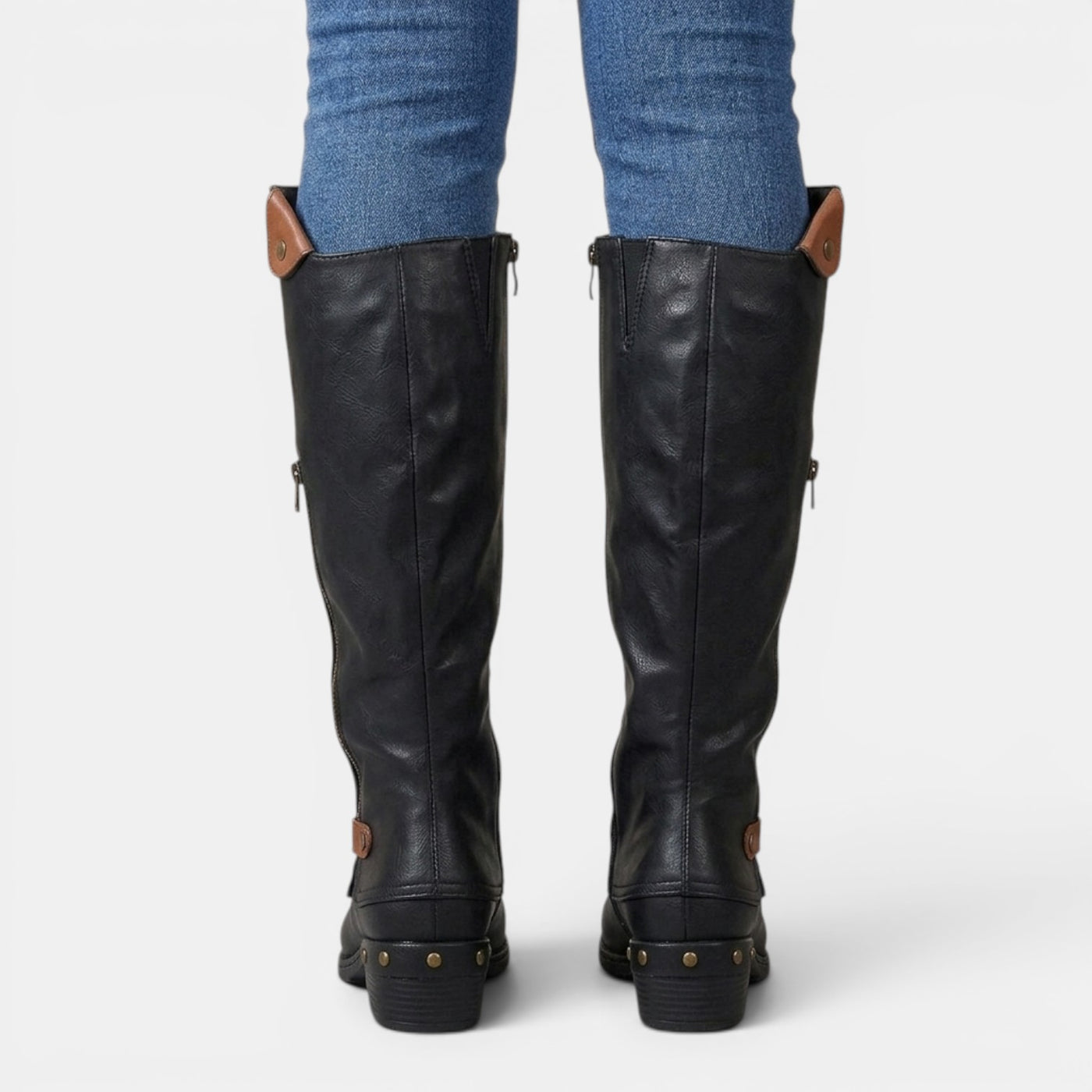 Botas Altas Cuero Mujer