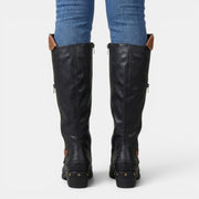 Botas Altas Cuero Mujer