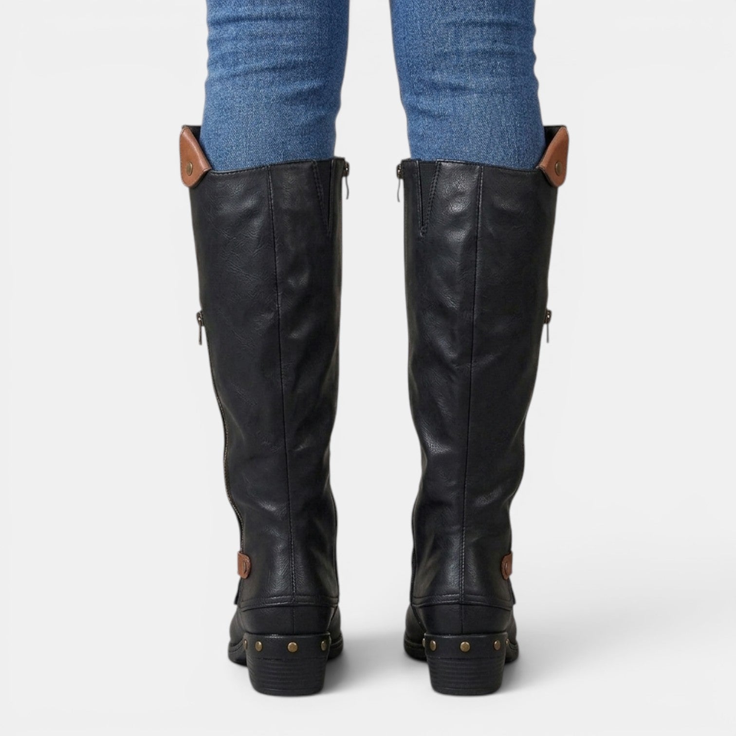 Botas Altas Cuero Mujer