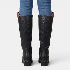 Botas Altas Cuero Mujer