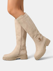 Women's High Heel Wide Calf Boots