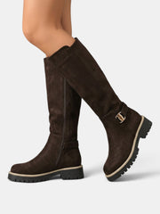 Women's High Heel Wide Calf Boots