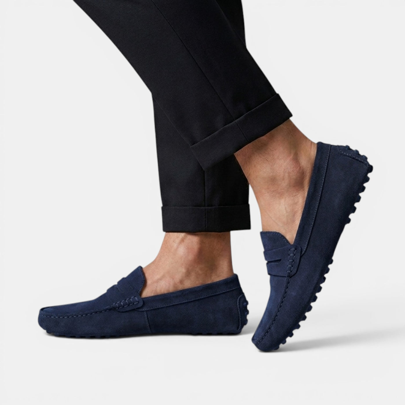 Men's Elegant Suede Driver Loafers