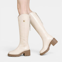 Botas Altas Cuero Mujer Invierno