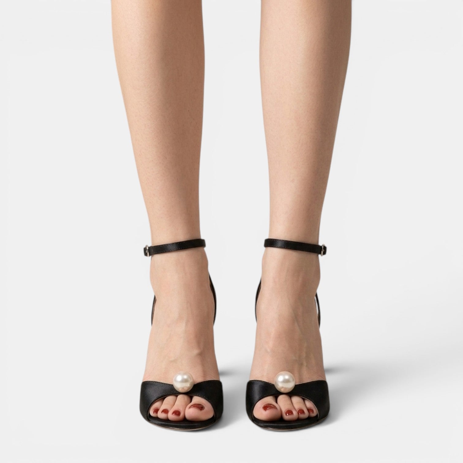 Sandalias Mujer Tacón Stiletto Satén