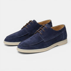 Men's Suede Boat Shoes - Flexible Sole, Moccasin Style