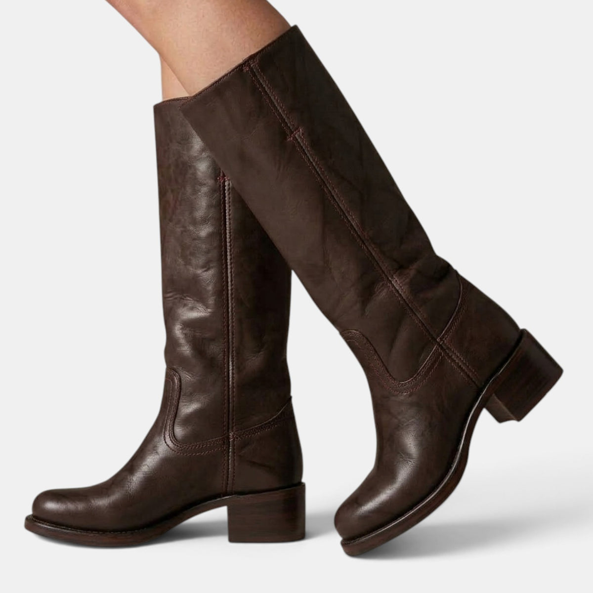 Women's Mid-Calf Block Heel Boots